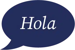 Icono de diálogo con el texto de hola dentro